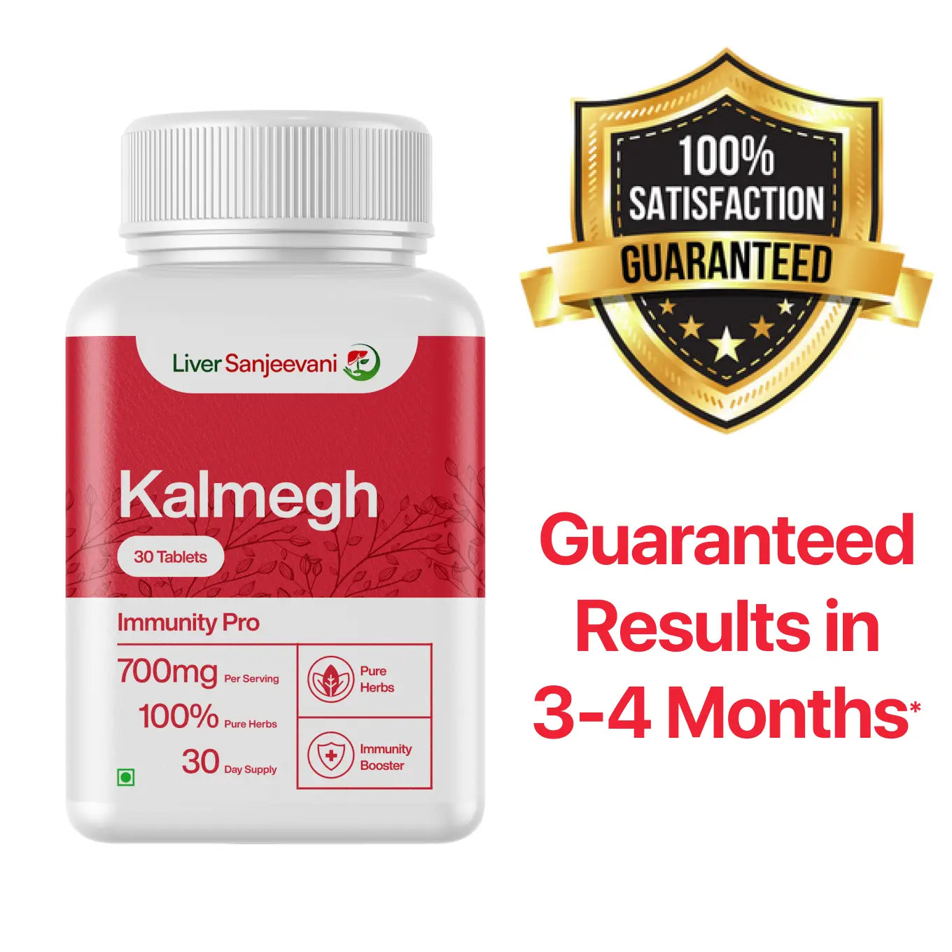 Kalmegh Ayurvedic Supplement with 650mg Herbs Extract | 30 tablets | India Only