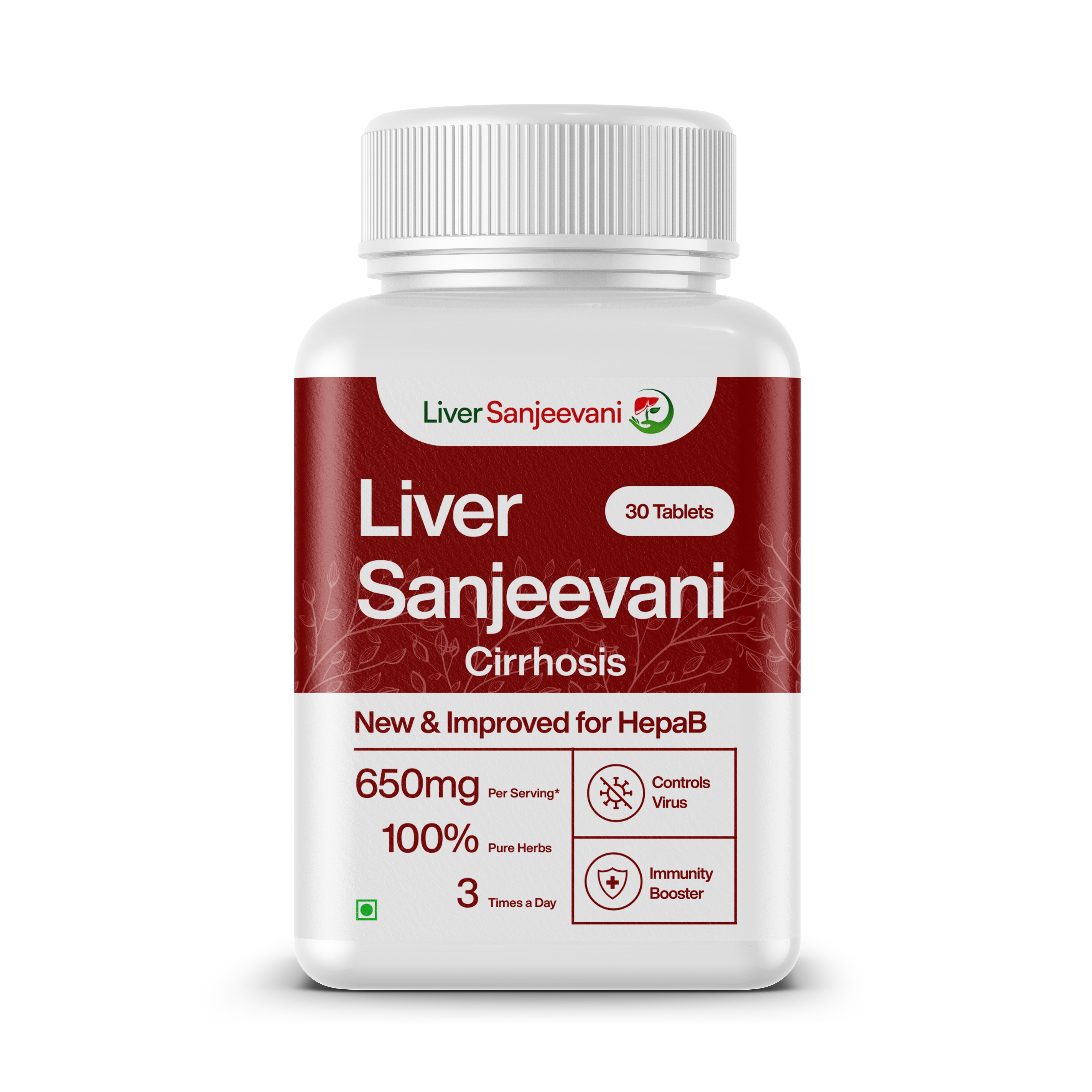 Cirrhosis Relief Supplement - 650mg Ayurvedic Liver Support with Bhumi Amla & Kutki | 30 Tablets