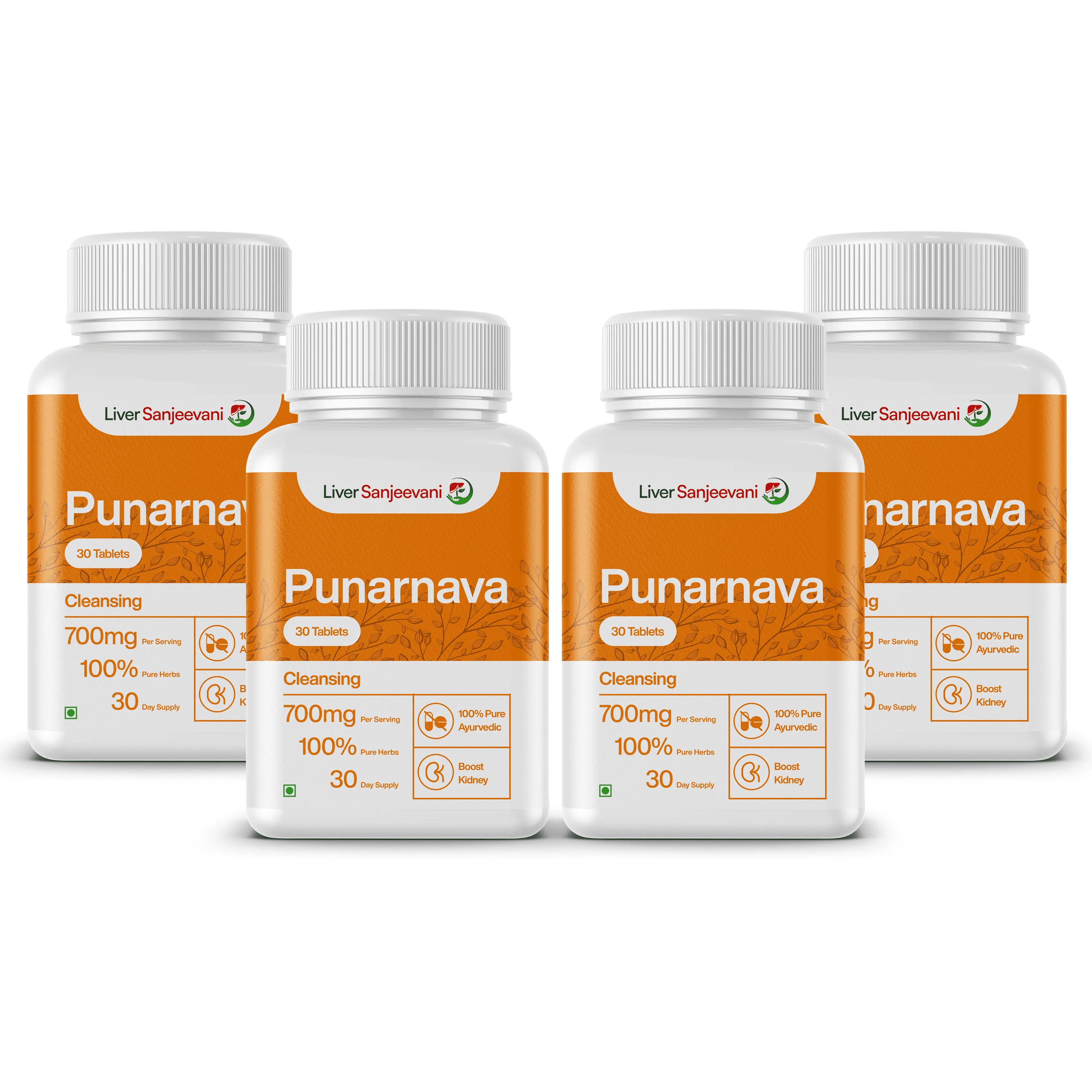 Punarnava Ayurvedic Supplement with 650mg Herbs Extract | 30 tablets | INDIA ONLY