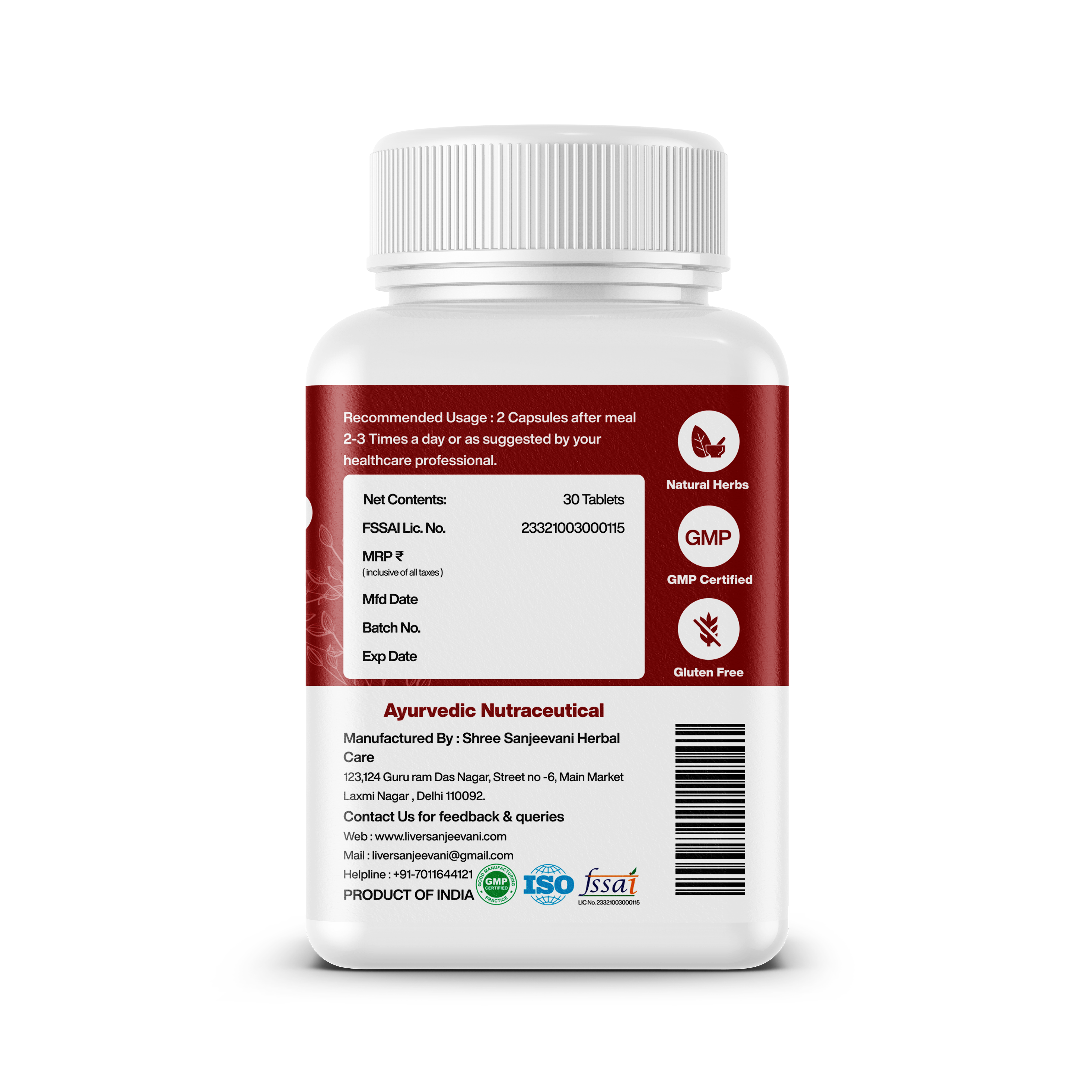 Cirrhosis Relief Supplement - 650mg Ayurvedic Liver Support with Bhumi Amla & Kutki | 30 Tablets