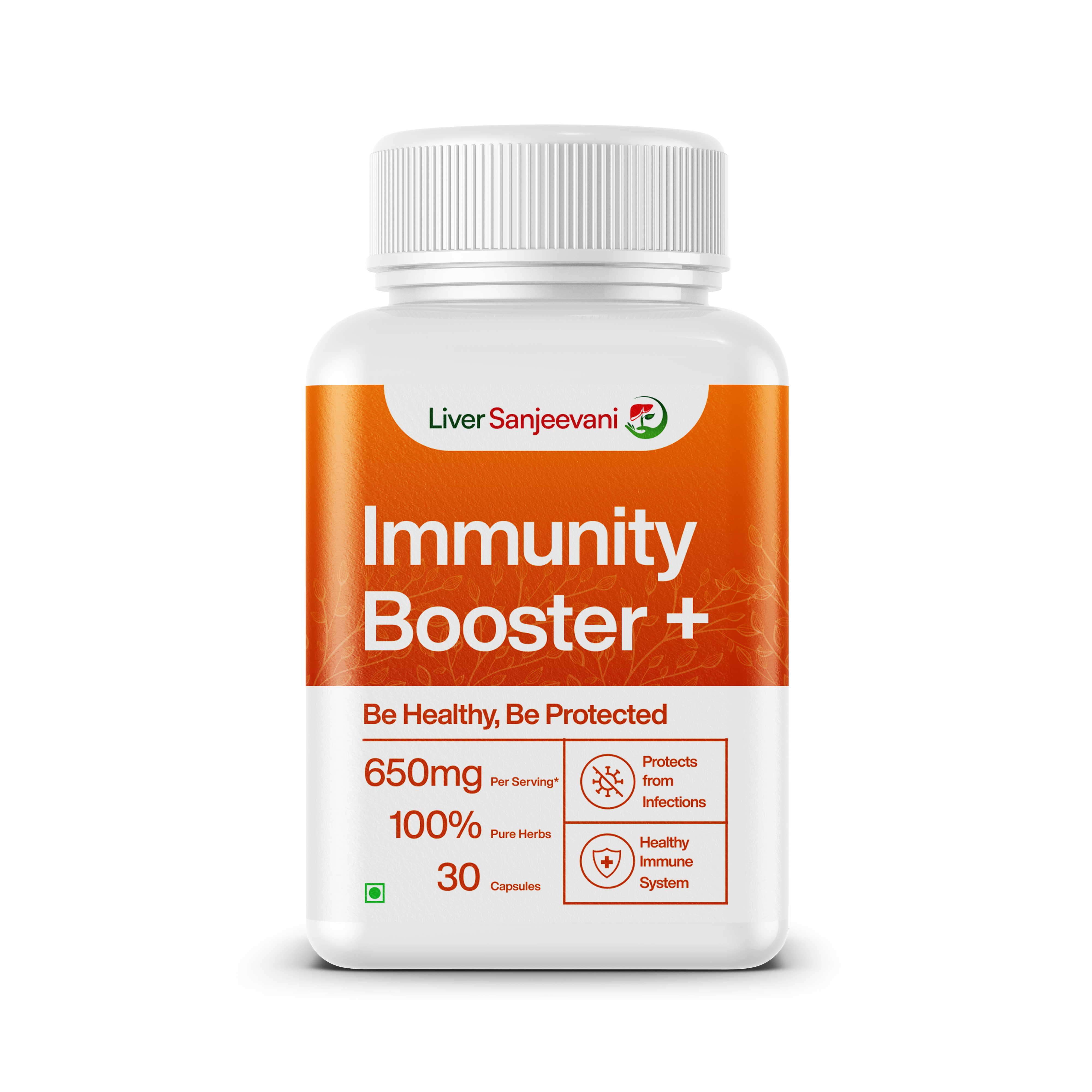 Immunity Booster 650mg - Amla Giloy Tulsi Ayurvedic Capsules for Natural Detox & Liver Support